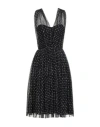 Elisabetta Franchi Woman Midi Dress Black Size 6 Polyester