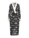 Elisabetta Franchi Woman Midi Dress Black Size 6 Viscose, Silk, Elastane In Black
