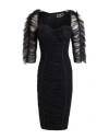 Elisabetta Franchi Woman Midi Dress Black Size 8 Polyamide In Black