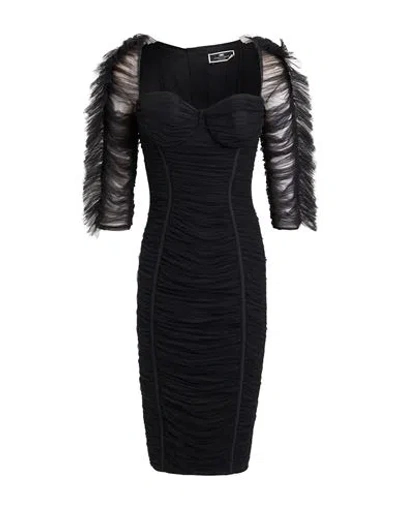 Elisabetta Franchi Woman Midi Dress Black Size 8 Polyamide