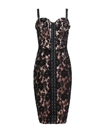 Elisabetta Franchi Woman Midi Dress Black Size 8 Polyamide