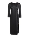 Elisabetta Franchi Woman Midi Dress Black Size 8 Polyester, Polyamide, Elastane