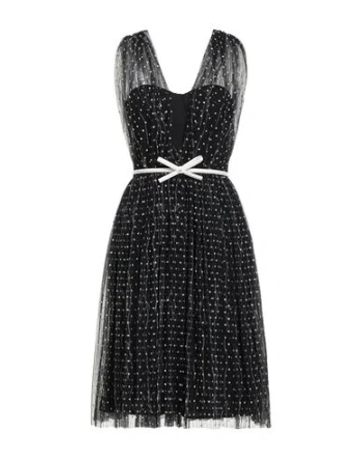 Elisabetta Franchi Woman Midi Dress Black Size 8 Polyester, Polyamide, Elastane