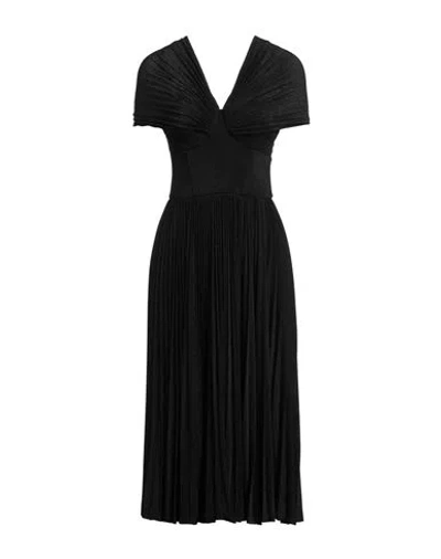 Elisabetta Franchi Woman Midi Dress Black Size 8 Viscose, Polyester, Polyamide, Elastane