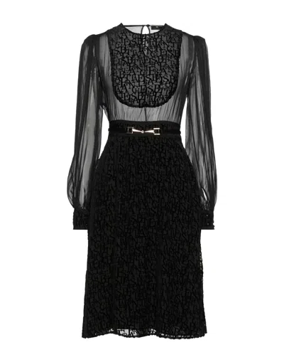 Elisabetta Franchi Midi Dresses In Black