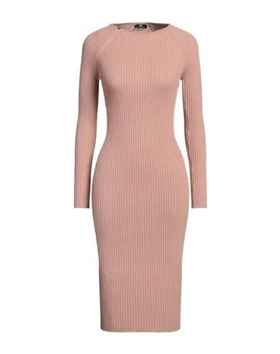 Elisabetta Franchi Woman Midi Dress Blush Size 10 Viscose, Polyester
