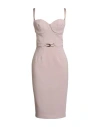 Elisabetta Franchi Woman Midi Dress Blush Size 12 Polyester, Elastane In Pink