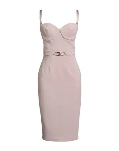 Elisabetta Franchi Woman Midi Dress Blush Size 12 Polyester, Elastane In Pink