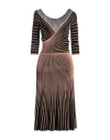 Elisabetta Franchi Woman Midi Dress Blush Size 6 Viscose, Polyamide In Pink