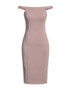 Elisabetta Franchi Woman Midi Dress Blush Size 4 Viscose, Elastane In Pink