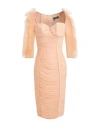 Elisabetta Franchi Woman Midi Dress Blush Size 6 Polyamide In Pink