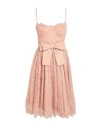 Elisabetta Franchi Woman Midi Dress Blush Size 6 Polyester, Polyamide, Elastane In Pink