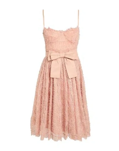 Elisabetta Franchi Woman Midi Dress Blush Size 6 Polyester, Polyamide, Elastane In Pink