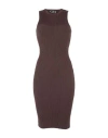 Elisabetta Franchi Woman Midi Dress Brown Size 4 Viscose, Polyester