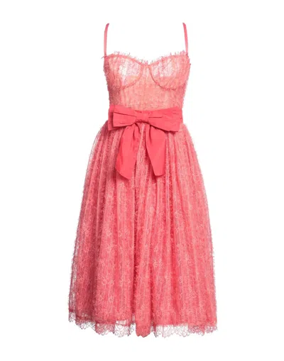 Elisabetta Franchi Midi Dresses In Red