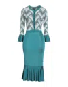 Elisabetta Franchi Midi Dresses In Green