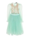 Shop Elisabetta Franchi Woman Midi Dress Light Green Size 6 Polyamide, Polyester, Plastic, Glass