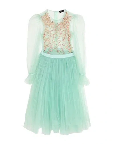 Elisabetta Franchi Woman Midi Dress Light Green Size 6 Polyamide, Polyester, Plastic, Glass