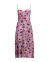Elisabetta Franchi Woman Midi Dress Lilac Size 6 Polyester, Polyamide, Elastane In Purple