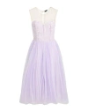 Elisabetta Franchi Woman Midi Dress Lilac Size 6 Viscose, Silk, Polyamide In Purple