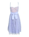 Elisabetta Franchi Woman Midi Dress Lilac Size 8 Polyester, Polyamide, Elastane In Purple