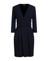 Elisabetta Franchi Woman Midi Dress Midnight Blue Size 4 Viscose, Virgin Wool In Blue
