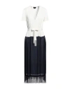 Elisabetta Franchi Woman Midi Dress Midnight Blue Size 8 Polyester
