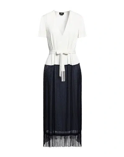 Elisabetta Franchi Woman Midi Dress Midnight Blue Size 8 Polyester