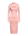Elisabetta Franchi Woman Midi Dress Pink Size 4 Viscose, Elastane