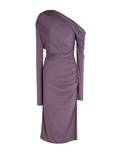 Elisabetta Franchi Woman Midi Dress Purple Size 6 Modal, Elastane