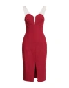 Elisabetta Franchi Woman Midi Dress Red Size 2 Polyamide, Elastane