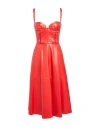 Elisabetta Franchi Woman Midi Dress Red Size 2 Polyester, Polyurethane In Red