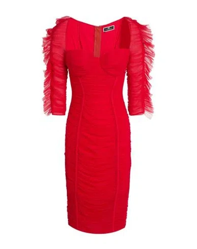 Elisabetta Franchi Woman Midi Dress Red Size 4 Polyamide