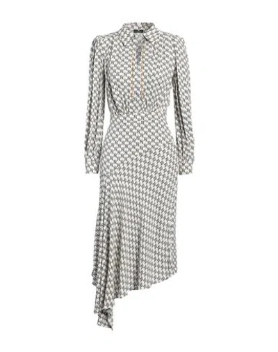 Elisabetta Franchi Woman Midi Dress White Size 6 Polyester