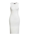 Elisabetta Franchi Woman Midi Dress White Size 6 Viscose, Polyester