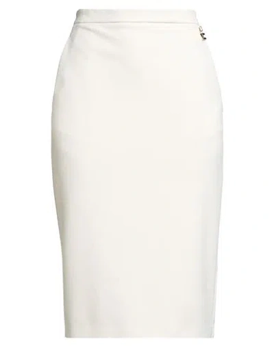 Elisabetta Franchi Woman Midi Skirt Beige Size 4 Polyester, Elastane