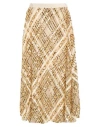 Elisabetta Franchi Woman Midi Skirt Beige Size 6 Polyamide In Neutral