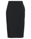 Elisabetta Franchi Woman Midi Skirt Black Size 10 Polyester, Elastane