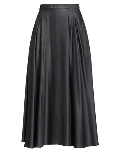 Elisabetta Franchi Woman Midi Skirt Black Size 10 Viscose
