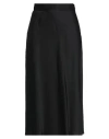 Elisabetta Franchi Woman Midi Skirt Black Size 12 Acetate, Viscose In Black