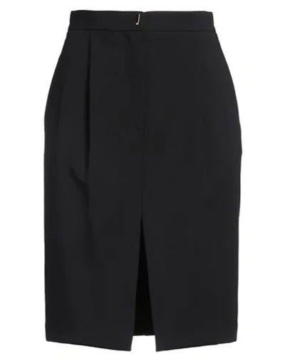 Elisabetta Franchi Woman Midi Skirt Black Size 12 Polyester, Elastane