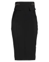 Elisabetta Franchi Woman Midi Skirt Black Size 2 Polyamide, Elastane, Viscose