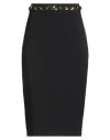 Elisabetta Franchi Woman Midi Skirt Black Size 2 Polyester, Elastane In Black