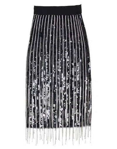 Elisabetta Franchi Woman Midi Skirt Black Size 4 Polyamide