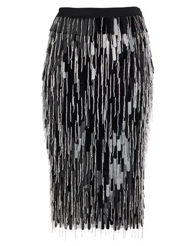 Elisabetta Franchi Woman Midi Skirt Black Size 4 Polyamide