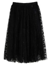 Elisabetta Franchi Woman Midi Skirt Black Size 4 Polyamide, Polyester