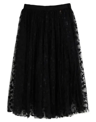 Elisabetta Franchi Woman Midi Skirt Black Size 4 Polyamide, Polyester