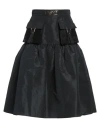 Elisabetta Franchi Woman Midi Skirt Black Size 4 Polyester, Viscose