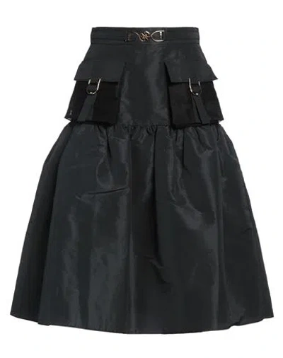 Elisabetta Franchi Woman Midi Skirt Black Size 4 Polyester, Viscose