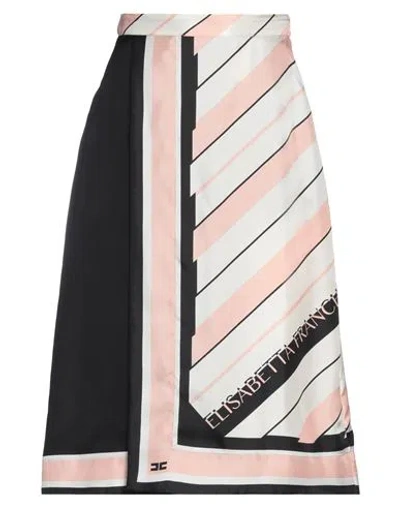 Elisabetta Franchi Woman Midi Skirt Black Size 4 Silk